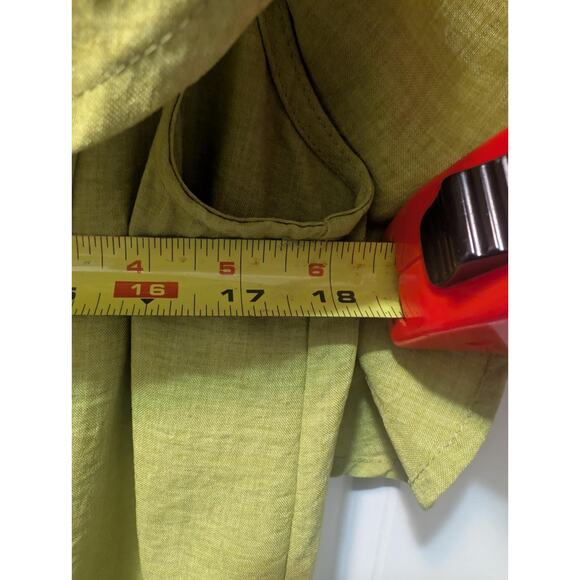 Umgee Flutter Off The Shoulder Sleeved Green Romper Summer Casual Size M Pockets - Picture 8 of 11